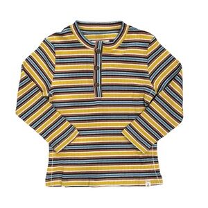 NWT Me & Henry Erwin Henley Long Sleeve Striped Shirt
